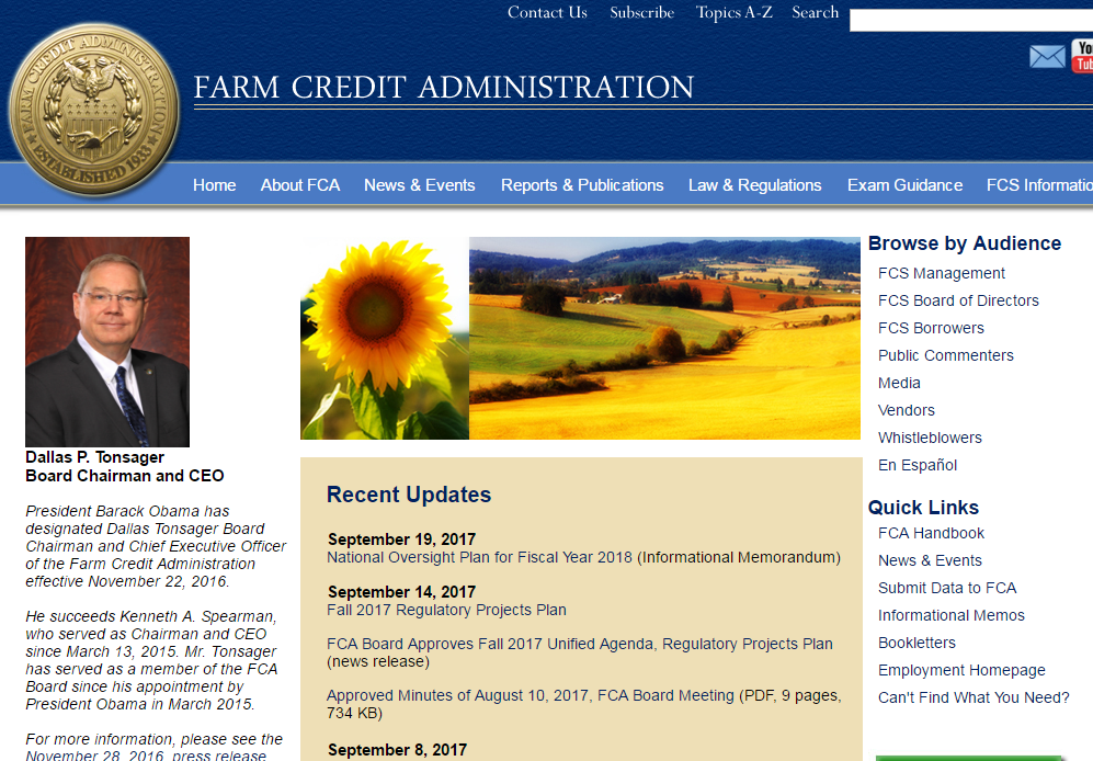 美国农业信贷管理局