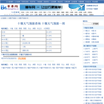等车网十堰天气预报查询