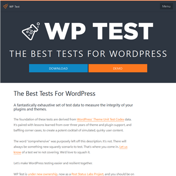 WordPress插件和主题测试工具