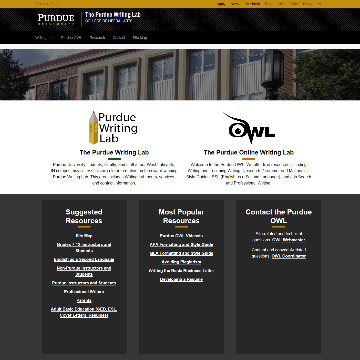 The Purdue Online Writing Lab