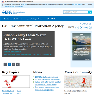 美国EPA环保总局官方