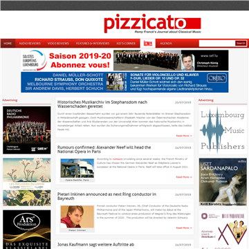 卢森堡《Pizzicato》古典音乐杂志