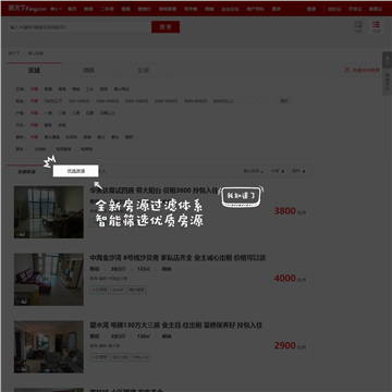 搜房网佛山租房网
